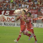 Tiago Adan comemora o gol do jogo. (Foto: Tribuna do Norte)