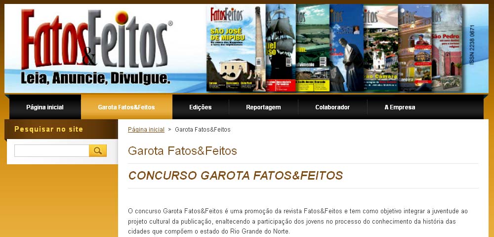 Site da revista