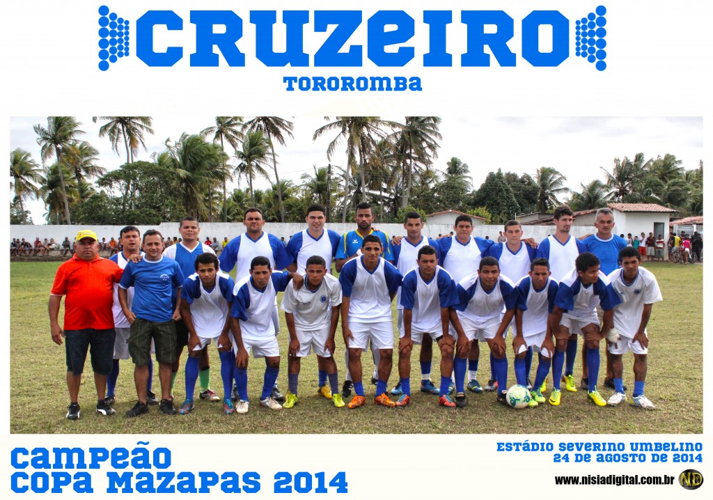 Poster Cruzeiro da Copa Mazapas 2014
