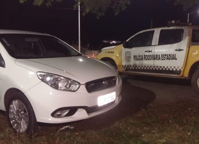 Carro com registro de furto é recuperado no Bairro Siena em Cascavel